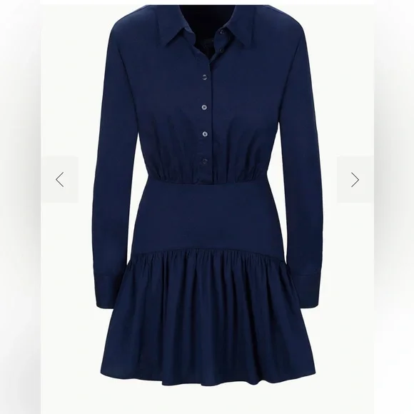 STAUD | Dresses | Nwt Staud Rocco Navy Blue Dress | Poshmark